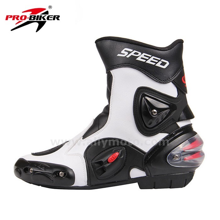 131 Motorcycle Racing Shoes Microfiber Leather Motocross Off-Road Mid-Calf Boots